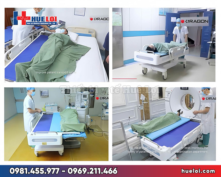 Cáng cứu thương thông minh tích hợp bàn lăn